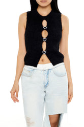 Rhinestone Heart Sweater Vest | Forever 21 Women