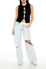 Rhinestone Heart Sweater Vest | Forever 21 Women