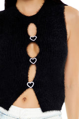 Rhinestone Heart Sweater Vest | Forever 21 Women