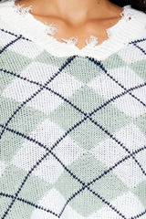 Cropped Argyle Sweater | Forever 21 Women