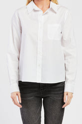 Chelina White Shirt with Long Sleeves | Forever 21 Women
