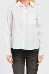 Chelina White Shirt with Long Sleeves | Forever 21 Women