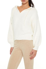Hooded Drop-Sleeve Sweater | Forever 21 Women