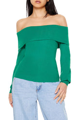 Fitted Off-the-Shoulder Sweater | Forever 21 Women