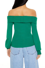 Fitted Off-the-Shoulder Sweater | Forever 21 Women
