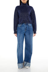 Glitter Knit Turtleneck Sweater | Forever 21 Women
