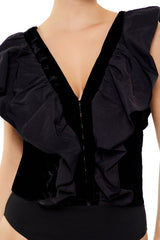 Ruffle Butterfly-Sleeve Bodysuit | Forever 21 Women