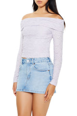 Foldover Off-the-Shoulder Lace Top | Forever 21 Women