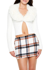 Faux Fur Sweater-Knit Crop Top | Forever 21 Women