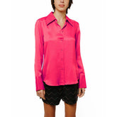 Jacque Collared Button Down Satin Top | Forever 21 Women