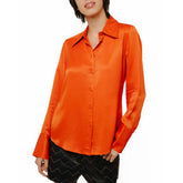 Jacque Collared Button Down Satin Top | Forever 21 Women