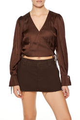 Tie-Front Wrap Crop Top | Forever 21 Women