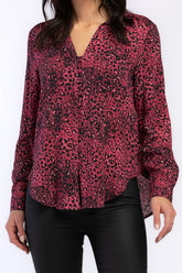 Eleni Long Sleeve Loop Button Down Closure Chest Patch Pockets Rounded | Forever 21 Women