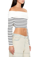 Striped Off-the-Shoulder Sweater | Forever 21 Women