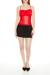Sheer Mesh Bow Cami | Forever 21 Women