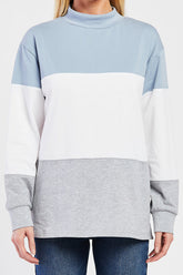 Eloise Mock Neck Color Block Top | Forever 21 Women