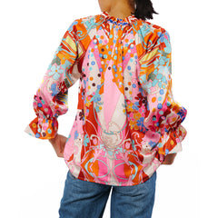 Faustina Abstract Print Popover Top | Forever 21 Women