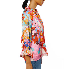 Faustina Abstract Print Popover Top | Forever 21 Women