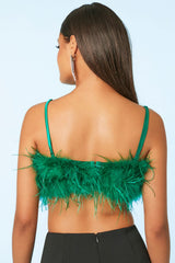 Feather Cropped Cami | Forever 21 Women