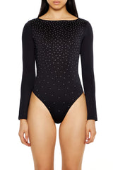 Contour Sculpt Rhinestone Bodysuit | Forever 21 Women