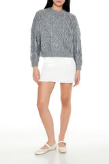 Marled Faux Gem Sweater | Forever 21 Women
