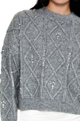 Marled Faux Gem Sweater | Forever 21 Women