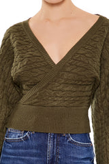 Peasant-Sleeve Cable Knit Sweater | Forever 21 Women