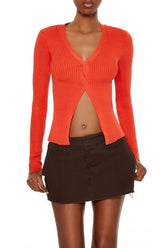 Twisted Split-Hem Sweater | Forever 21 Women