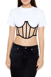 Sheer Corset Combo Crop Top | Forever 21 Women