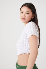 Textured Cutout Crop Top | Forever 21 Women
