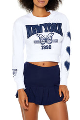 Fleece New York Crop Top | Forever 21 Women