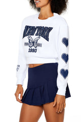 Fleece New York Crop Top | Forever 21 Women