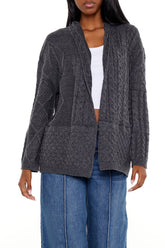 Mixed Knit Cardigan Sweater | Forever 21 Women