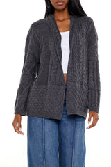 Mixed Knit Cardigan Sweater | Forever 21 Women