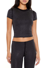 Contour Sculpt Rhinestone Tee | Forever 21 Women