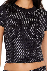 Contour Sculpt Rhinestone Tee | Forever 21 Women
