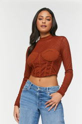 Netted Mesh Bustier Top | Forever 21 Women
