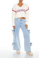 Dreamer Patch Fuzzy Knit Sweater | Forever 21 Women