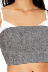 Cropped Tweed Combo Cami | Forever 21 Women