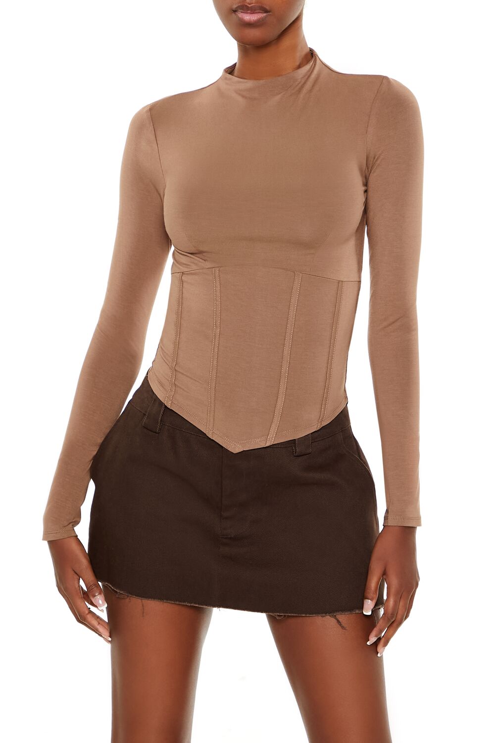 Corset High-Neck Top | Forever 21 Women
