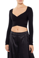 Sweater-Knit Crossover Crop Top | Forever 21 Women