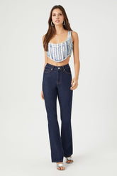 Denim Curved-Hem Crop Top | Forever 21 Women