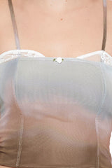 Gradient Rosette Cropped Cami | Forever 21 Women