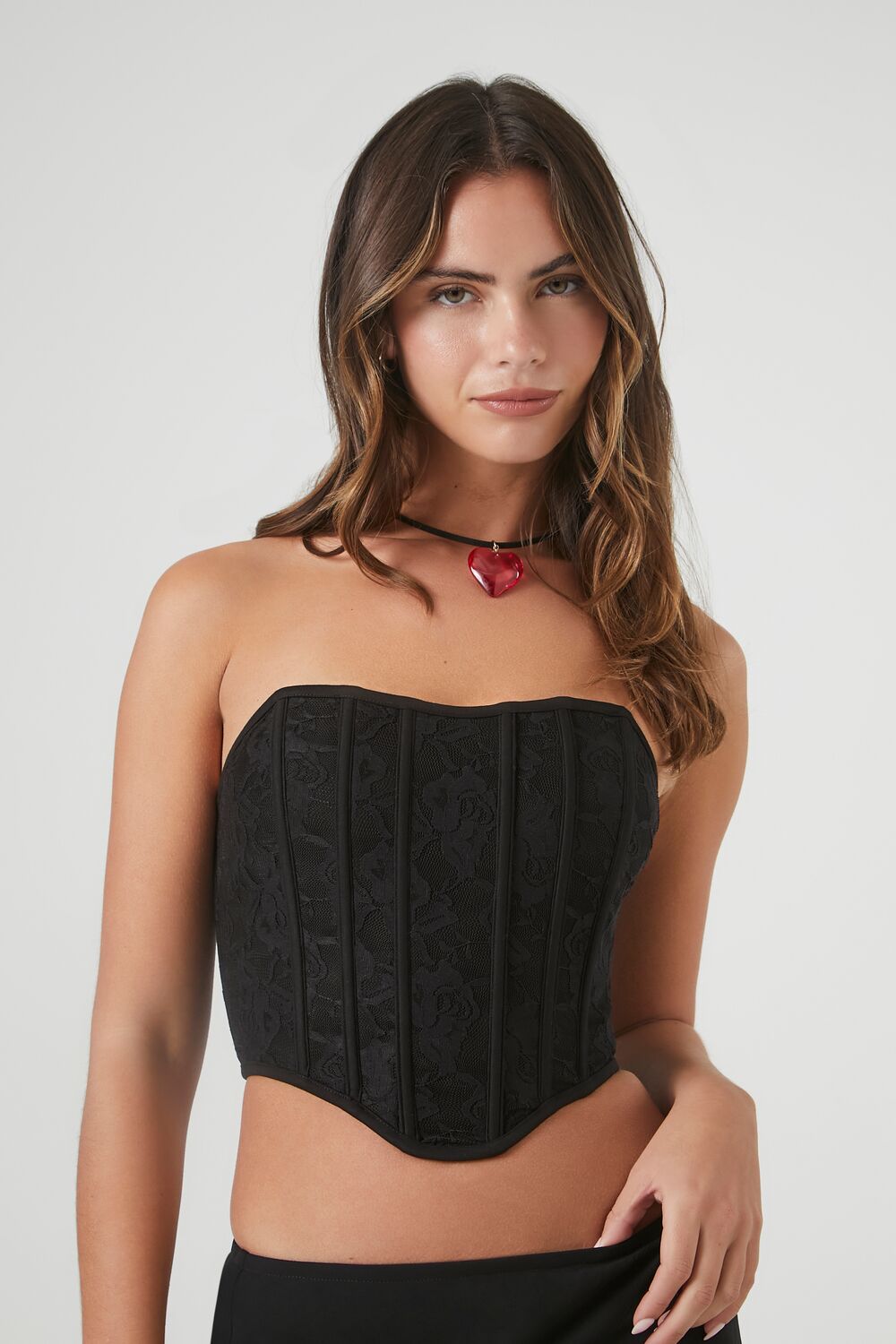 Mesh Corset Tube Crop Top | Forever 21 Women