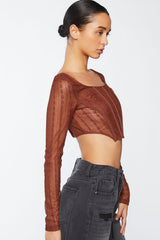 Crochet Lace Long-Sleeve Crop Top | Forever 21 Women