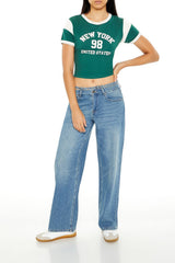 New York Cropped Ringer Tee | Forever 21 Women