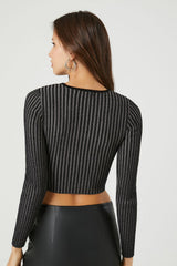 Cutout Sweater-Knit Crop Top | Forever 21 Women