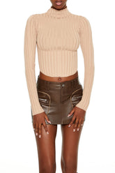 Ribbed Lettuce-Edge Crop Top | Forever 21 Women