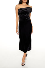 Velvet One-Shoulder Crop Top | Forever 21 Women