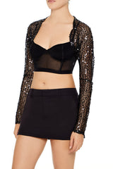 Sequin Mesh Shrug Sweater | Forever 21 Women